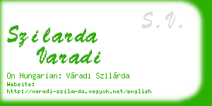 szilarda varadi business card