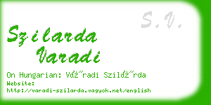 szilarda varadi business card